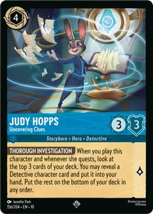 Disney Lorcana Tcg Singles: Judy Hopps - Uncovering Clues (156/204) [Whispers in the Well]
