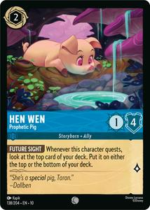 Disney Lorcana Tcg Singles: Hen Wen - Prophetic Pig (138/204) [Whispers in the Well]
