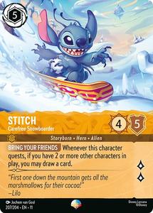All: Stitch - Carefree Snowboarder (Epic) (2077/204) [Winterspell]