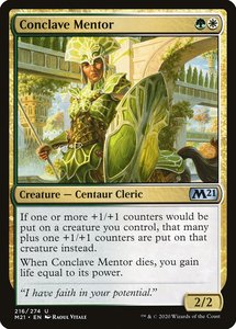 Mtg Singles Instock: Conclave Mentor [Core Set 2021]