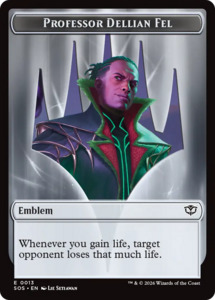 Mtg Singles Instock: Professor Dellian Fel // Pest (0008) Double-Sided Token [Secrets of Strixhaven Tokens]