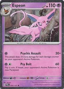 Pokemon Singles Instock: Espeon (033/131) (Cosmos Holo) [Miscellaneous Cards]