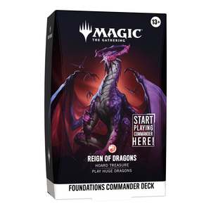 Magic The Gathering: Foundations Commander Deck (Reign of Dragons)
