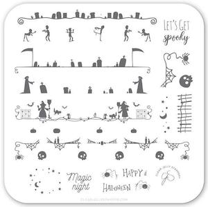 Small Stamping Plates: Let’s Get Spooky CjSH4 *CLEARANCE*