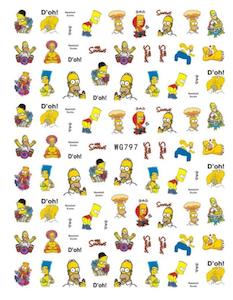 Nail Stickers: WG797 Designer Nail Stickers