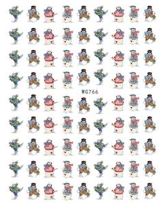 WG766 Christmas Nail Stickers