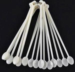 100pc Natural Polish Lollypop Fan Wheel Display