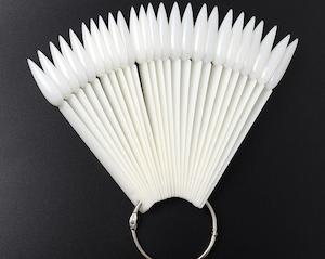 Product Displays: 40 ct Stiletto Fan Display Natural