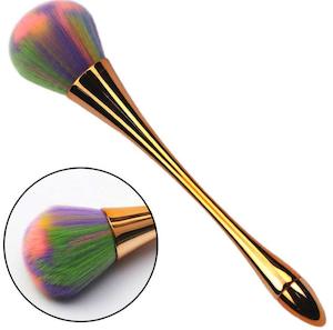 Dusting Brushes: Gold Nail Dusting Brush