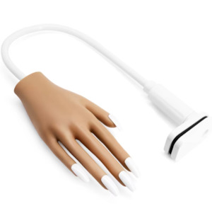 Practice Hands And Fingers: Silicone Practice Hand with 100 pack Clear Tips