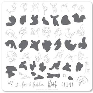 Medium Stamping Plates: Wildlife CjS139 *CLEARANCE*