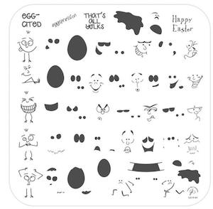 Medium Stamping Plates: Eggspression CjSH64 *CLEARANCE*