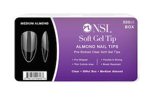 Soft Gel System: Medium Almond Soft Gel Tips