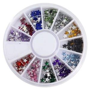 Star Shaped Coloured Rhinestone Wheel | TCG Nail Art Rhinestone Wheel NZ