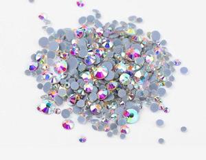 Rhinestones: No 8 Multi sized bulk bag 1440pc Rhinestones