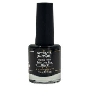 Nail Art Gels Paints: HEMA-Free Marble Ink Black 15ml | Create Stunning Marble & Watercolour Effects