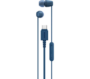 Products: BLUE Wired in-ear headphones for everyday use Convenient USB-C connectivity, for iPhone, Android, Tablet, PC etc. High-quality 5mm drivers, with enhanced diaphragm mobility Adjustable fit, includes 3 sizes of ear-tips, for better wearing comfort