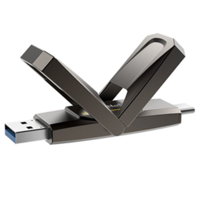 Products: NT03US5C-128G-32TA, Netac US5 USB3.2+TypeC Solid State Flash Drive 128GB, up to 550MB/500MB/s