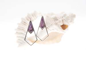 Jewelry: Amethyst Silver Earrings