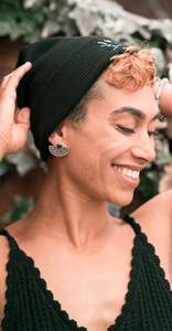 Jewelry: Abanico Silver Stud Earrings