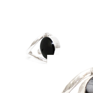Jewelry: Round Silver Reversible Ring