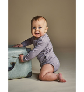SALE : Kids Clothin: LFOH Riley Bodysuit - Taupe Nature - SALE-Baby Sale : Kids Clothing NZ : : Kid Republic - W24 Little Flock of Horrors