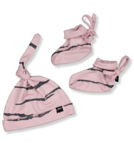 LFOH Beanie & Bootie Set - Lilac Tiger - SALE-Baby Sale : Kids Clothing NZ :&hellip;