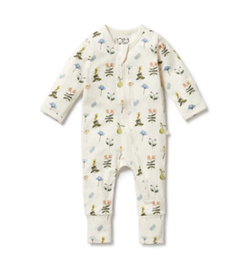 SALE : Kids Clothin: Wilson & Frenchy Petit Garden Zipsuit W Feet - SALE-Baby Sale : Kids Clothing NZ : : Kid Republic - W24 Wilson & Frenchy