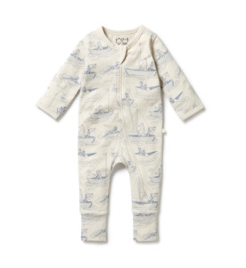 SALE : Kids Clothin: Wilson & Frenchy Sail Away Zipsuit W Feet - SALE-Baby Sale : Kids Clothing NZ : : Kid Republic - W24 Wilson & Frenchy