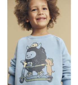SALE : Kids Clothin: Huxbaby Scooter Monster Sweatshirt - SALE-Baby Sale : Kids Clothing NZ : : Kid Republic - W24 Huxbaby D2