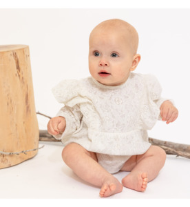 SALE : Kids Clothin: Alex & Ant Elenora Playsuit - Natural - SALE-Baby Sale : Kids Clothing NZ : : Kid Republic - W24 Alex & Ant