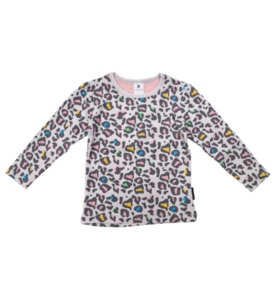 SALE : Kids Clothin: Korango Leopard Print L/S Tee - Grey - SALE-Girls Sale : Kids Clothing NZ : : Kid Republic - W24 Korango W25SALE