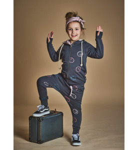 SALE : Kids Clothin: LFOH Nixon Zip Hoodie - Shadow/Lilac Faces - SALE-Girls Sale : Kids Clothing NZ : : Kid Republic - W24 Little Flock of Horrors