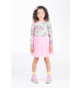 SALE : Kids Clothin: Rock Your Kid Pink Garden L/S Circus Dress - SALE-Girls Sale : Kids Clothing NZ : : Kid Republic - W24 Rock Your Kid D2