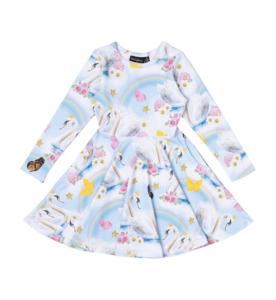 SALE : Kids Clothin: Rock Your Kid Swan Lake L/S Waisted Dress - SALE-Girls Sale : Kids Clothing NZ : : Kid Republic - W24 Rock Your Kid D2