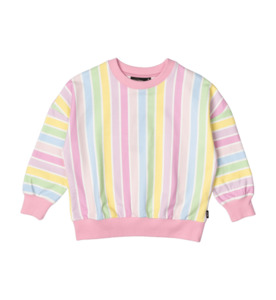 SALE : Kids Clothin: Rock Your Kid Sorbet Stripe Sweatshirt - SALE-Girls Sale : Kids Clothing NZ : : Kid Republic - W24 Rock Your Kid D1b