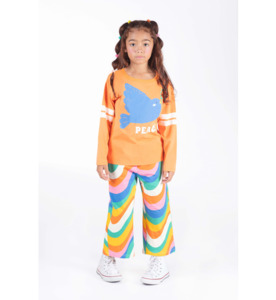 SALE : Kids Clothin: Rock Your Kid Peace Dove L/S T-Shirt - SALE-Girls Sale : Kids Clothing NZ : : Kid Republic - W24 Rock Your Kid D2