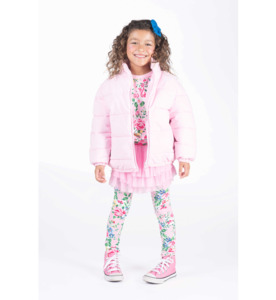 SALE : Kids Clothin: Rock Your Kid Pink Padded Jacket With Lining - SALE-Girls Sale : Kids Clothing NZ : : Kid Republic - W24 Rock Your Kid D2
