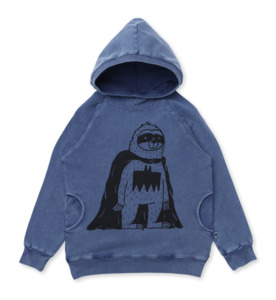 Minti Super Sloth Hood - Midnight Wash - SALE-Boys Sale : Kids Clothing NZ : : K&hellip;