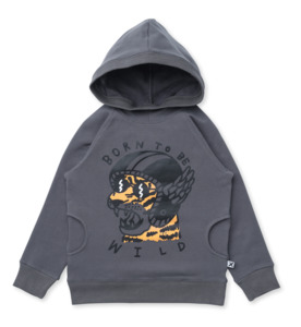 Minti Born To Be Wild Furry Hood - Dark Grey - SALE-Boys Sale : Kids Clothing NZ&hellip;