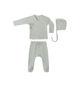 Products: Quincy Mae Take Home Set - Sage - BY BRAND-Quincy Mae : Kids Clothing NZ : : Kid Republic - W26 Quincy Mae D1