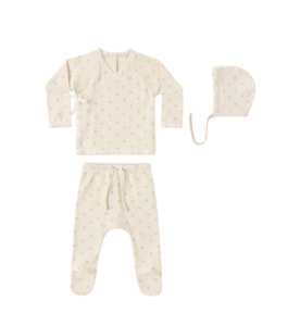 Quincy Mae Take Home Set - Mauve Ditsy - BY BRAND-Quincy Mae : Kids Clothing NZ &hellip;