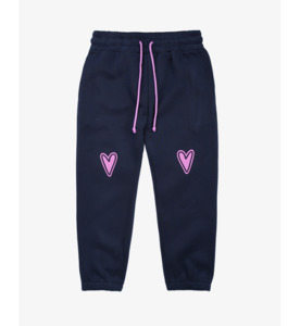 The Girl Club Navy Heart Track Pants - BY BRAND-The Girl Club : Kids Clothing NZ&hellip;