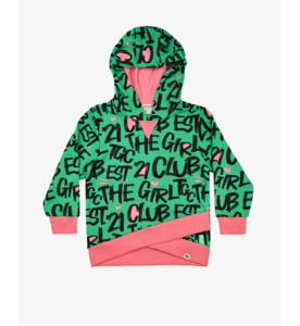 Products: The Girl Club TGC Green X Hood - BY BRAND-The Girl Club : Kids Clothing NZ : : Kid Republic - W26 The Girl Club