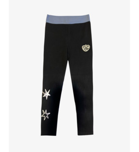 The Girl Club Black Star Rib Leggings - BY BRAND-The Girl Club : Kids Clothing N&hellip;