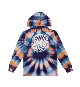 Products: Santa Cruz Check Waste Dot Hoodie - Navy Tie Dye - BY BRAND-Santa Cruz : Kids Clothing NZ : : Kid Republic - W25 Santa Cruz D1