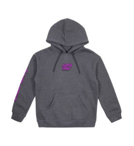 Santa Cruz Decaying Hand Strip Hoodie - Dark Grey Marle - BY BRAND-Santa Cruz : &hellip;