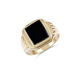 Rings Collection: Men’s Rectangle Black Onyx ring