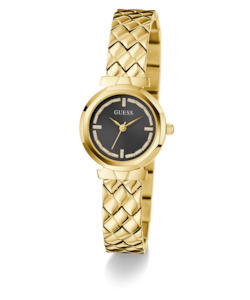 Guess Ladies Mini Romour Black gold n gold bracelet.