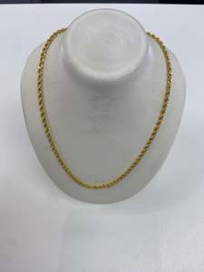 Everything You Might Like These: 9 ct Rope chain 55cm